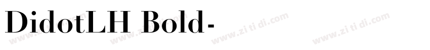DidotLH Bold字体转换